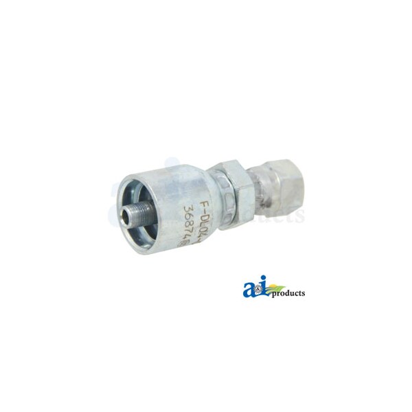 Din Light 24 degree Seat Female Swivel with O-Ring 3" x1" x1"